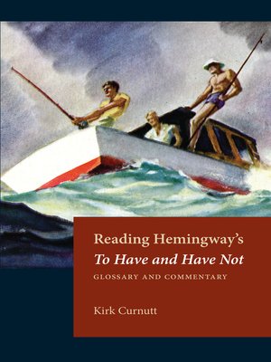 cover image of Reading Hemingway's to Have and Have Not
